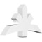 Ekena Millwork Davenport Architectural Grade PVC Gable Bracket, 48"W x 26"H x 6"D x 6"F, 13/12 Pitch GBP048X26X0606DAV00 - alternate 1